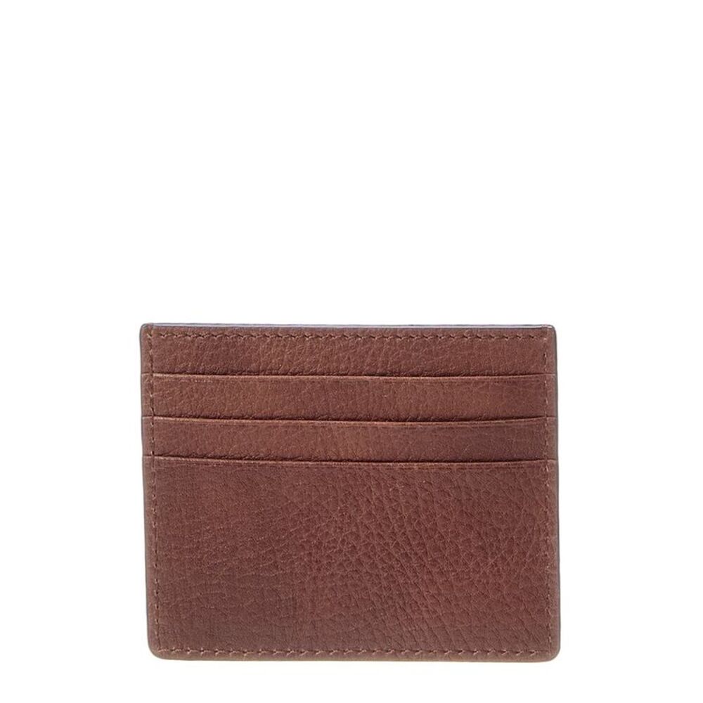 Brunello Cucinelli Leather Card Case, Brown